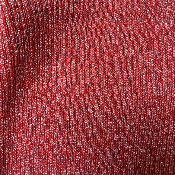 NWT Michael Kors Salmon Pink Ribbed V-Neck Embellished Top Casual 3/4 Sleeve XL - Picture 6 of 9